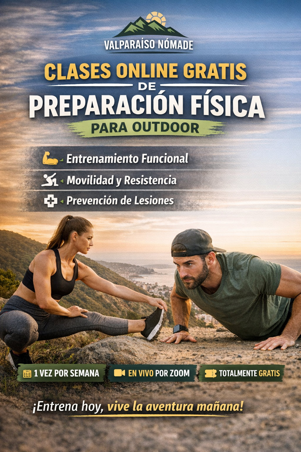 Clases Online Gratis de Preparación Física para Outdoor | Valparaíso Nómade Tours