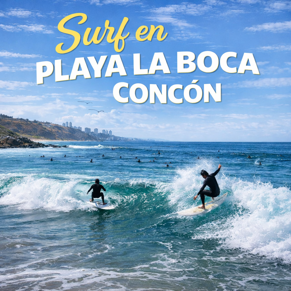Clase de Surf Privada en Playa La Boca, Concón | Aprende a Surfear en Valparaíso